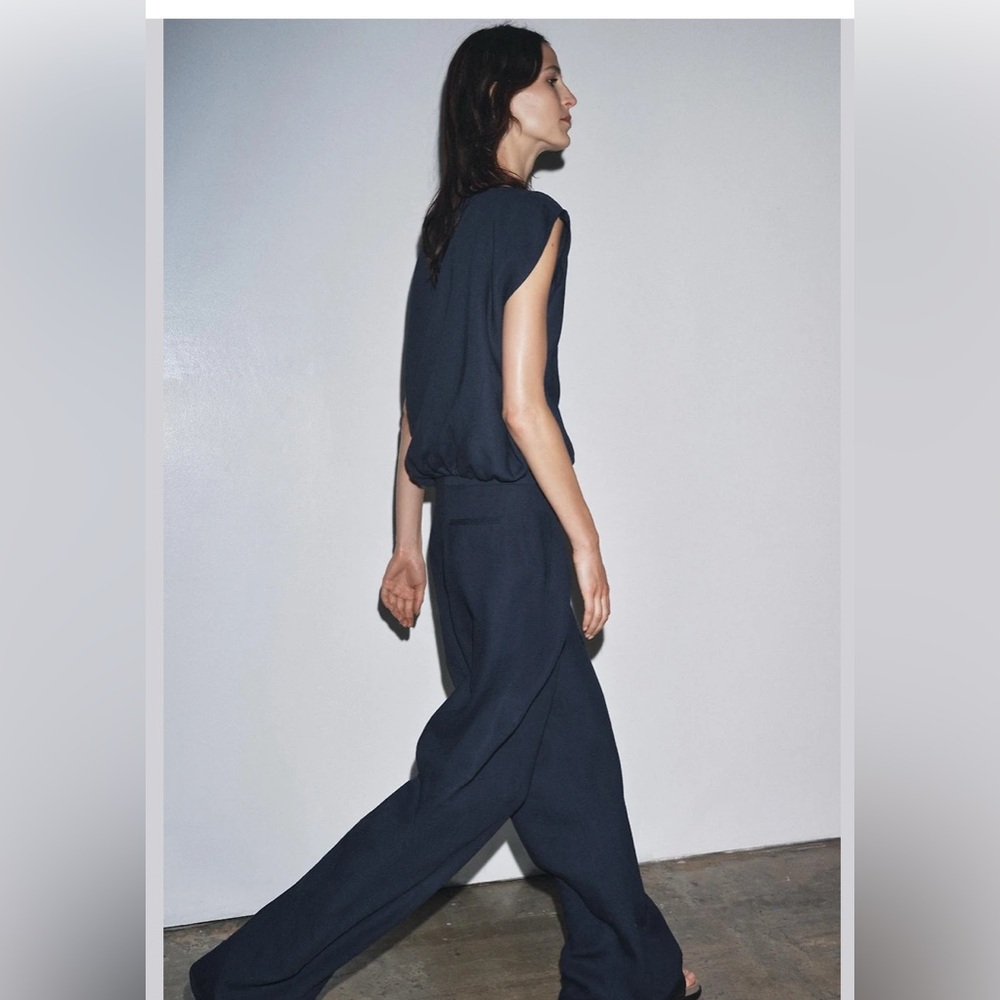 ZW COLLECTION LINEN BALLOON PANTS - Picture 3 of 7